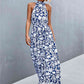 NADIA FLORAL TIE WAIST MAXI DRESS