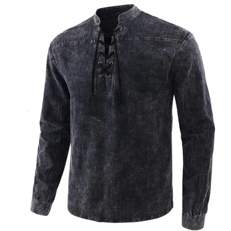 Coofandy V Neck Long Sleeves Shirt