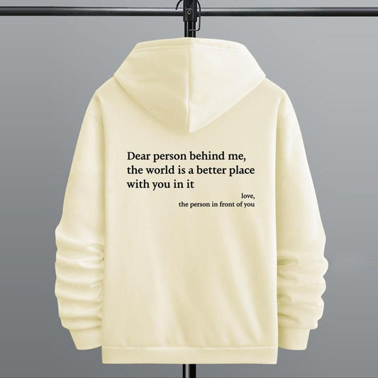 "THE WORLD IS BETTER WITH YOU" UNISEX SWEATER