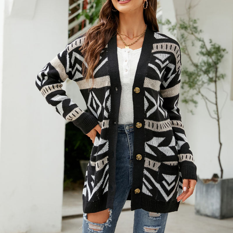 Casual Vintage Knitted Cardigan