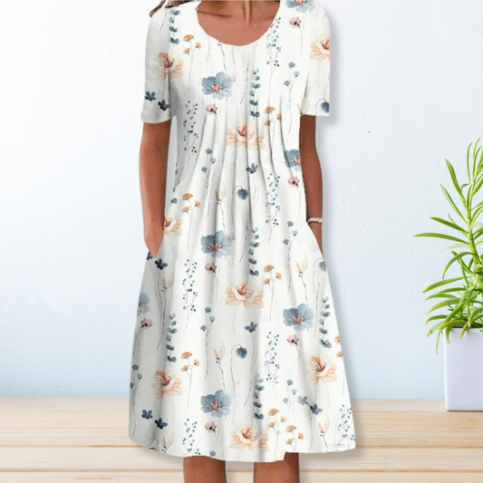 Jeanna - Relaxed Pleated Dress