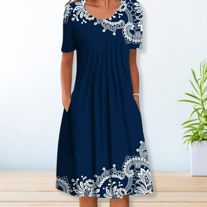 Jeanna - Relaxed Pleated Dress