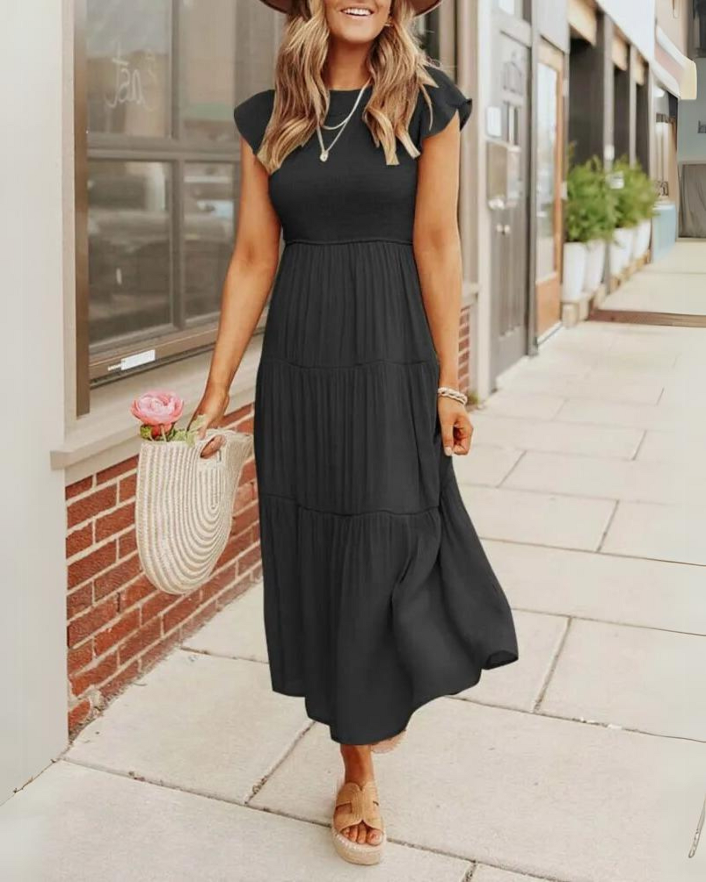 LIANA - COMFORT AUTUMN MAXI DRESS