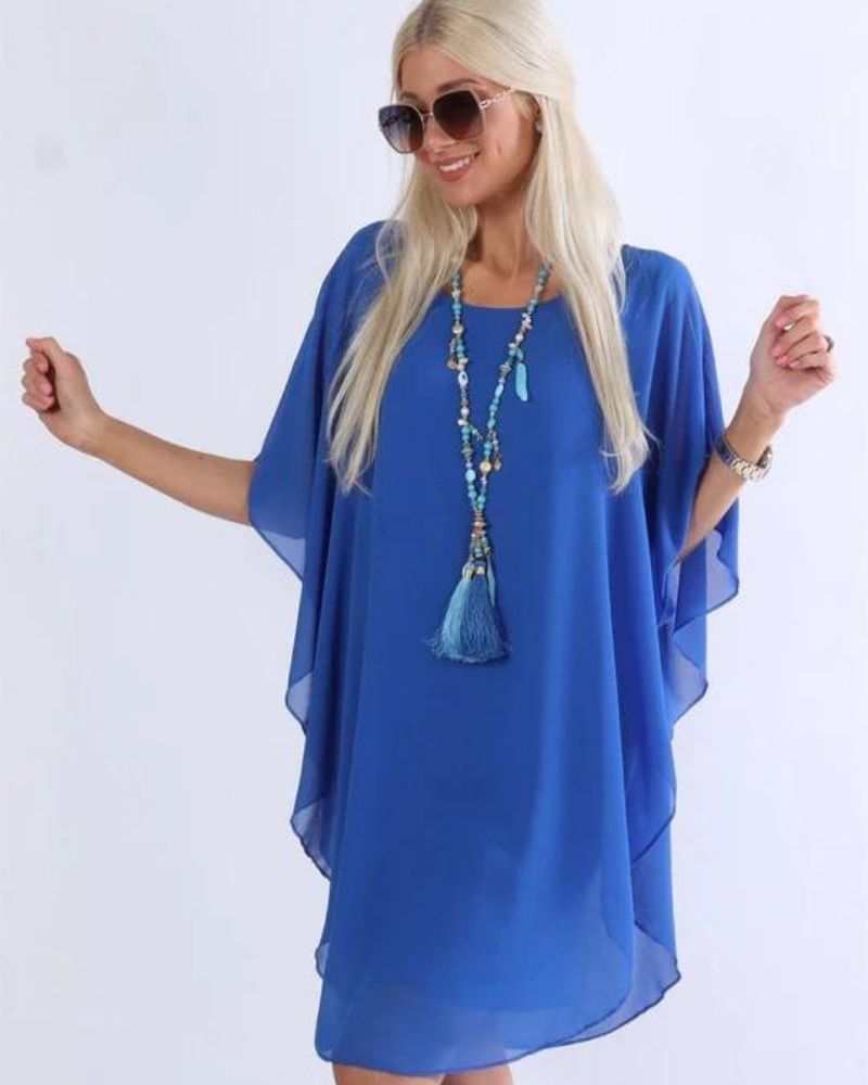 KENYA - TUNIC DRESS WITH CHIFFON LAYERS