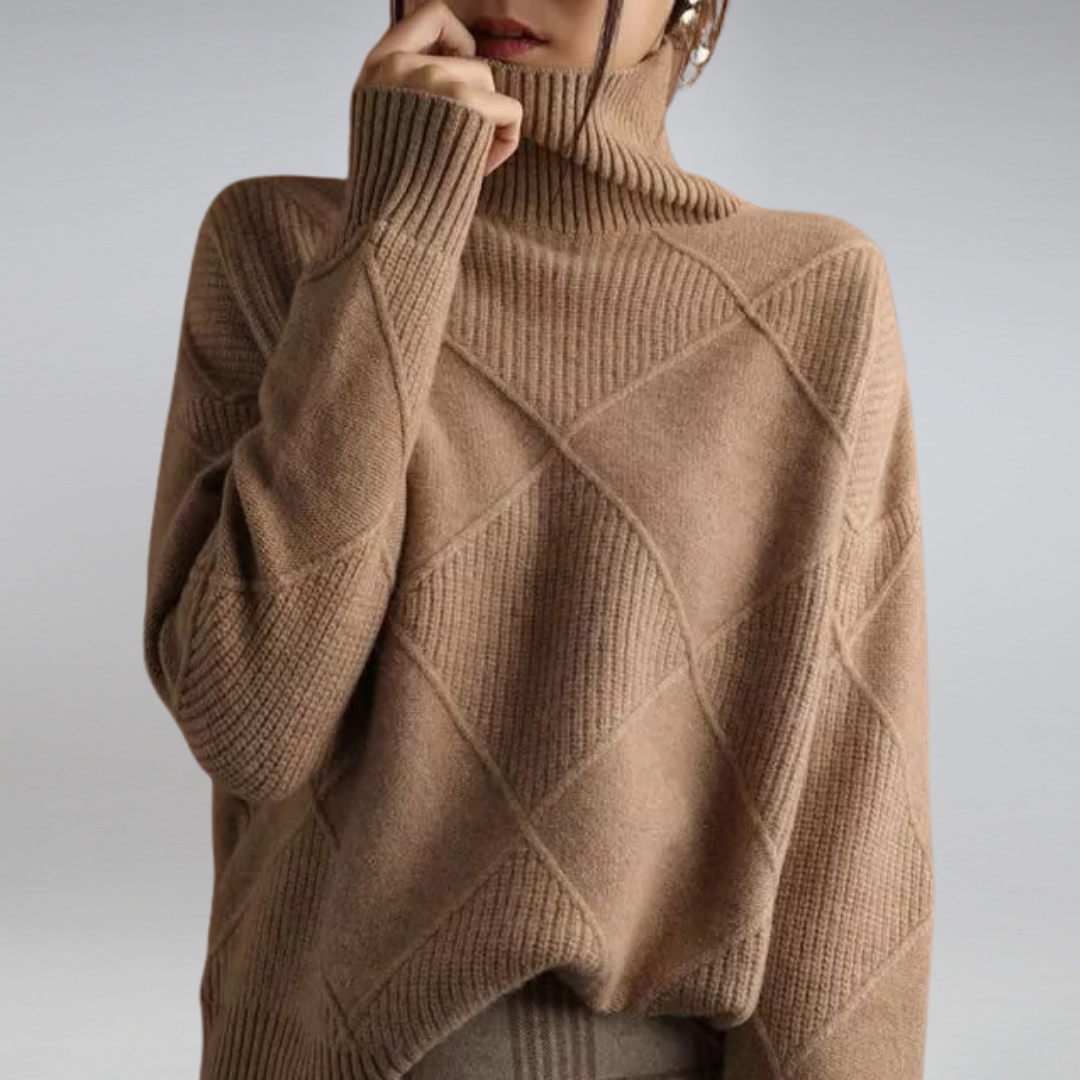 ROXANDA CASHMERE TURTLENECK SWEATER