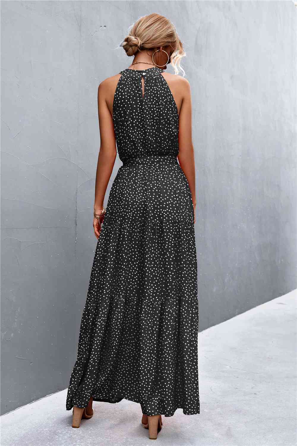 NADIA FLORAL TIE WAIST MAXI DRESS