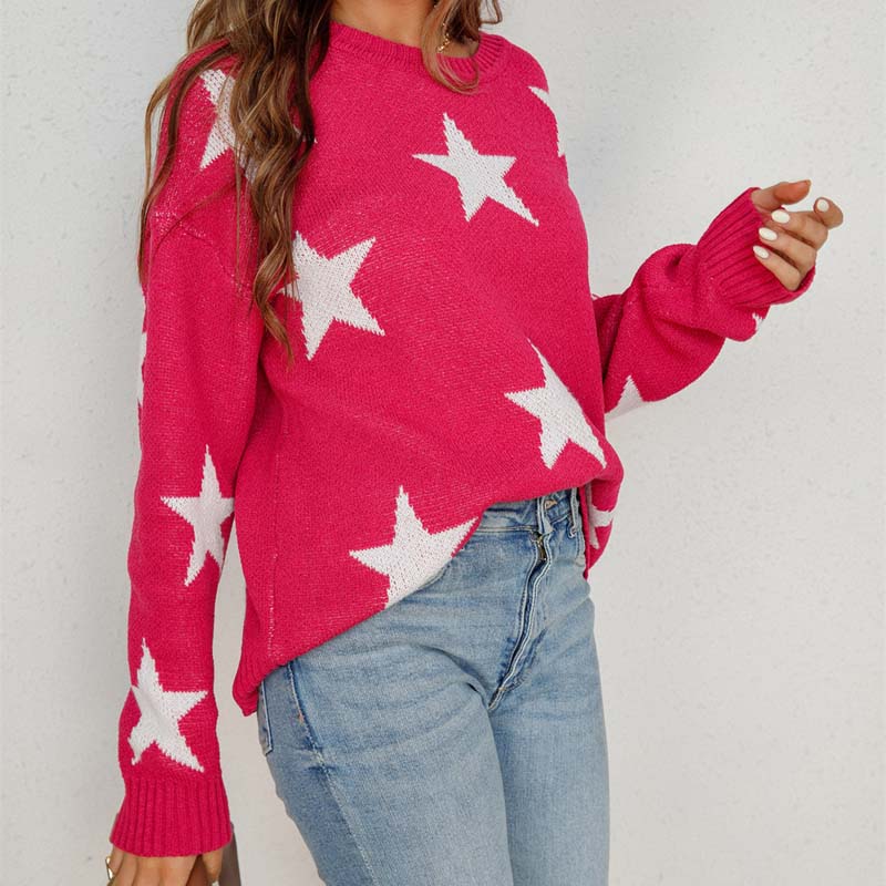 Casual Star Knit Sweater