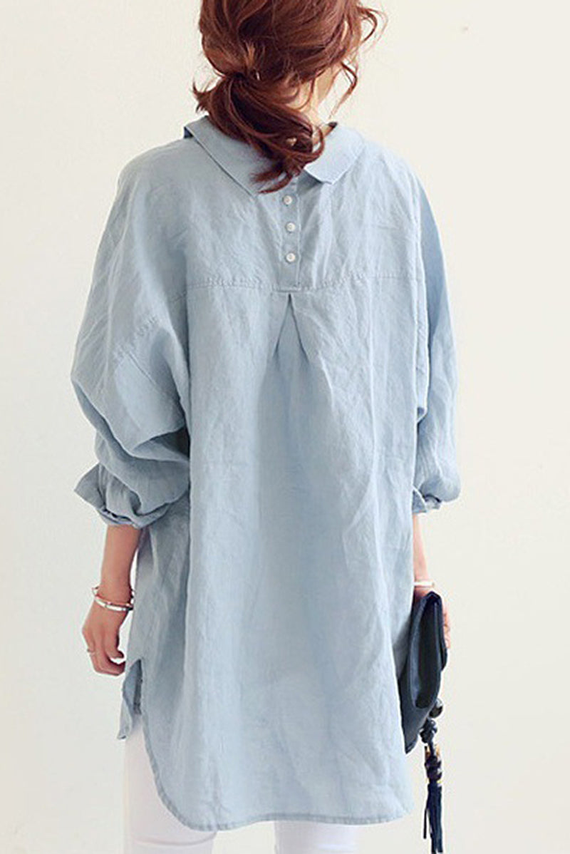 Kate | Oversized Linen Shirt