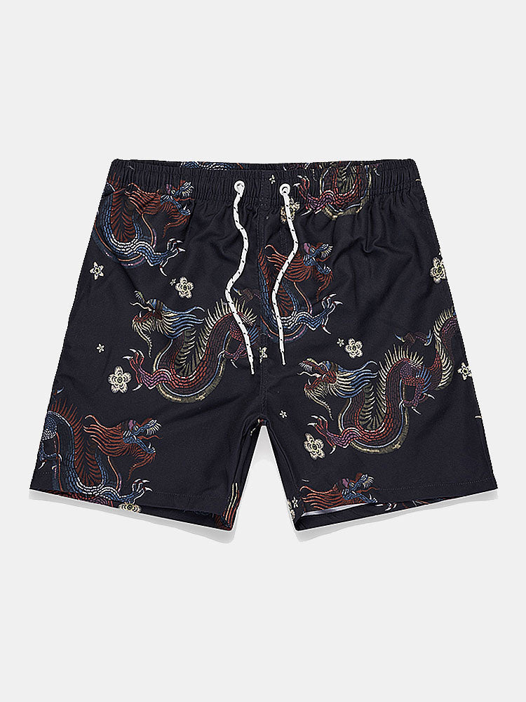 Dragon Flower Shirt and Dragon Print Swimsuit