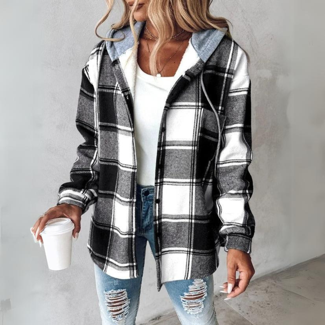 Aurora - Comfy Flannel Hoodie