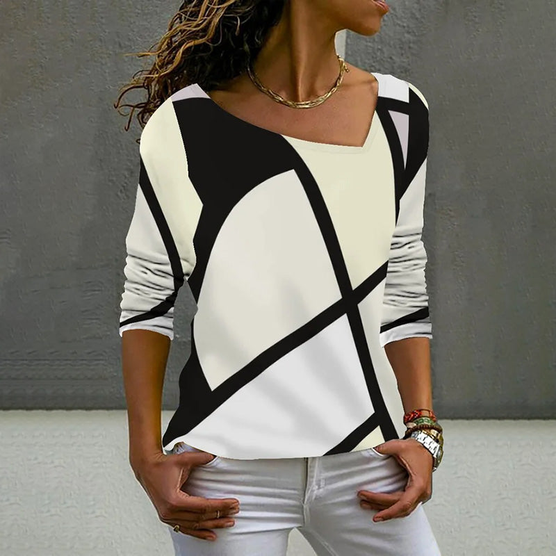 Casual Color Block T-Shirt