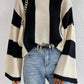 LAUREN STRIPED MOCK NECK LONG SLEEVE