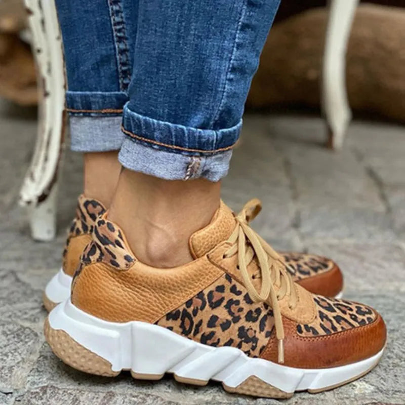 Crissa | Comfy Leopard Sneakers