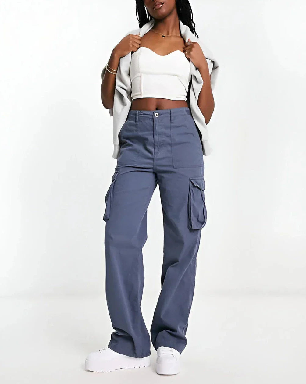 Mila Adjustable Waist Cargo Pants