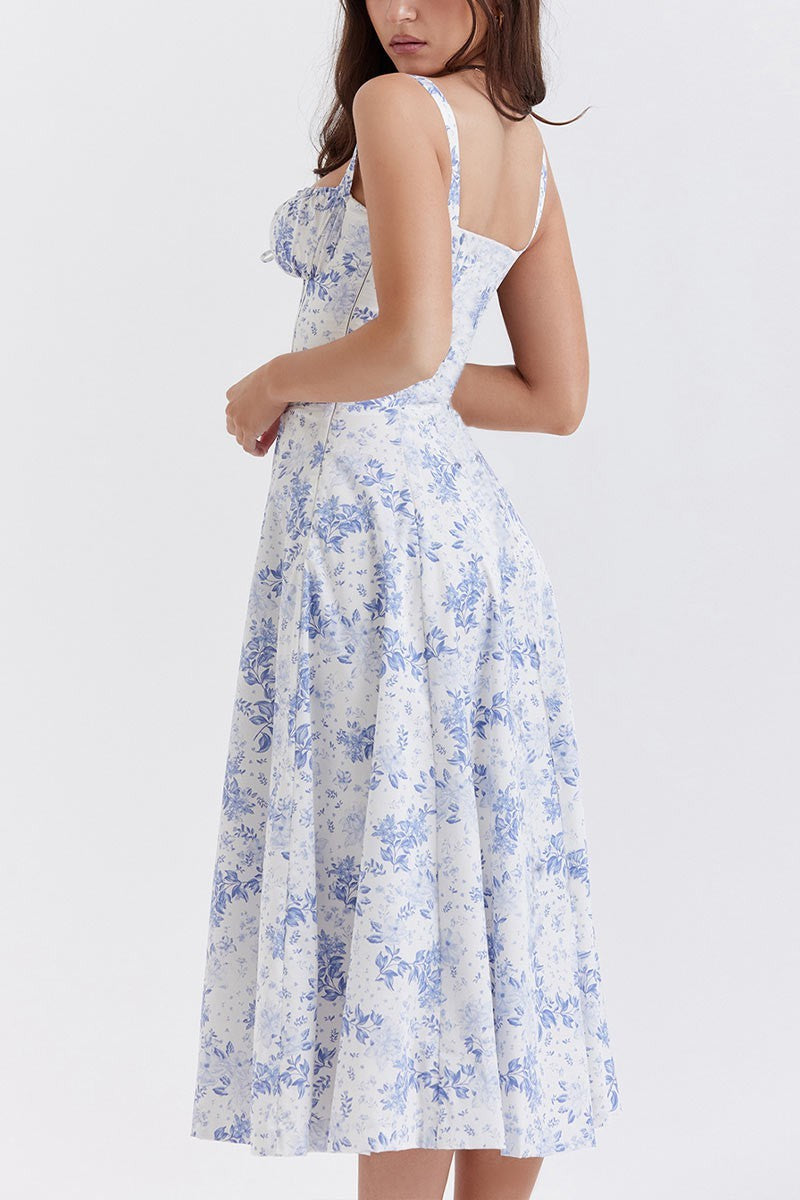 SWEETHEART FLORAL MIDI DRESS