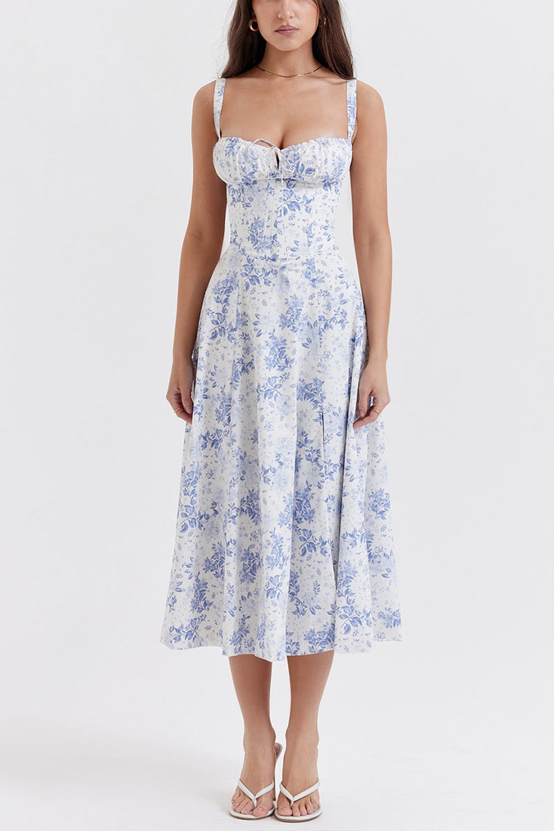 SWEETHEART FLORAL MIDI DRESS