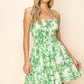 PALM PRINT SUMMER DRESS