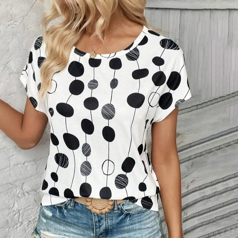 Polka Dot Casual T-Shirt