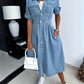 GIANA - TRENDY DENIM DRESS