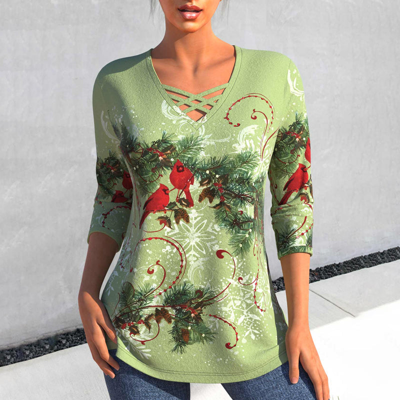 Casual Christmas Blouse