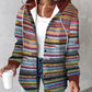 ROSIE - Colorful knitted hooded sweater