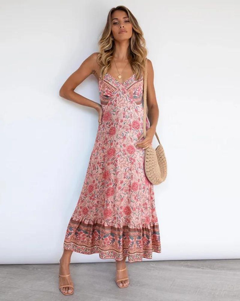 SERIME - Boho Inspired Floral Dress