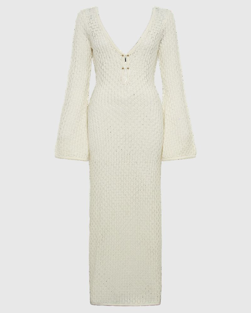 GIRA - KNITTED WHITE DRESS