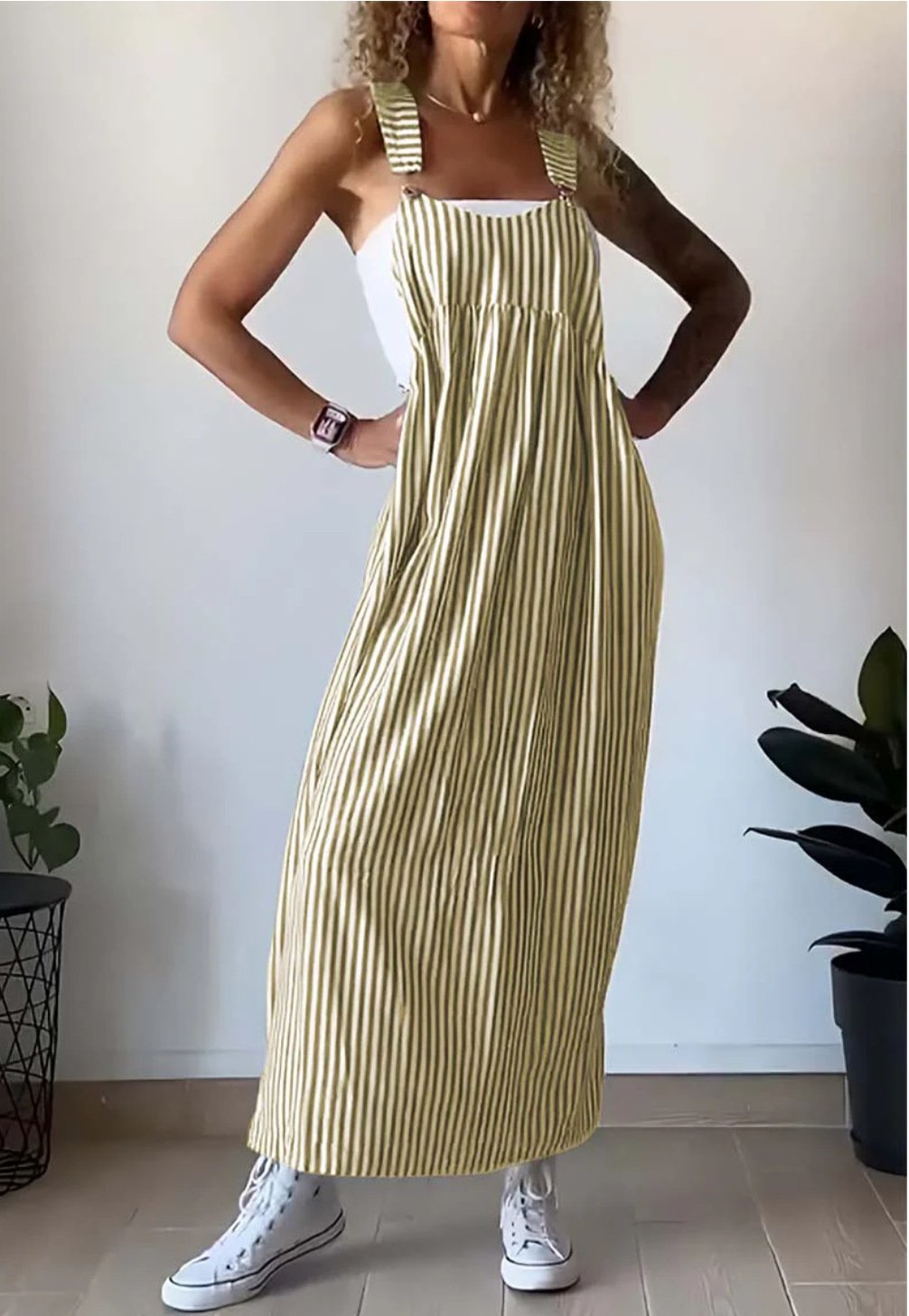 Cora | Striped Jumpsuit Dress