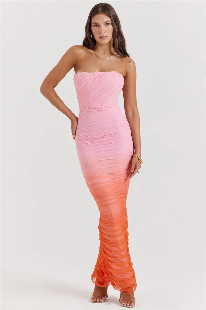 Kayla Ombre Long Dress