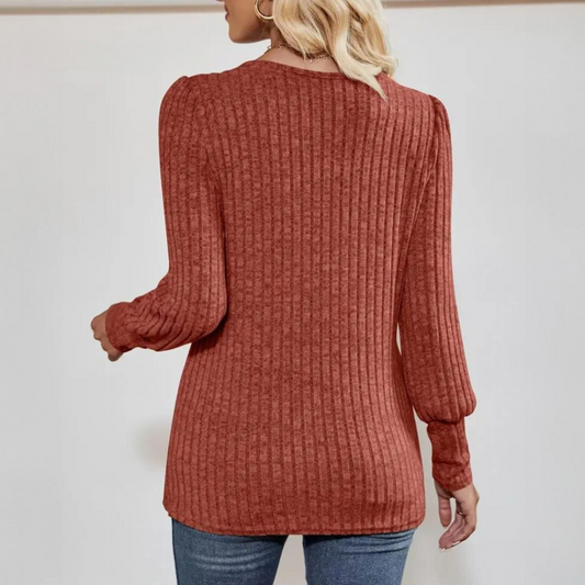 Sara - Squared Collar Sweater