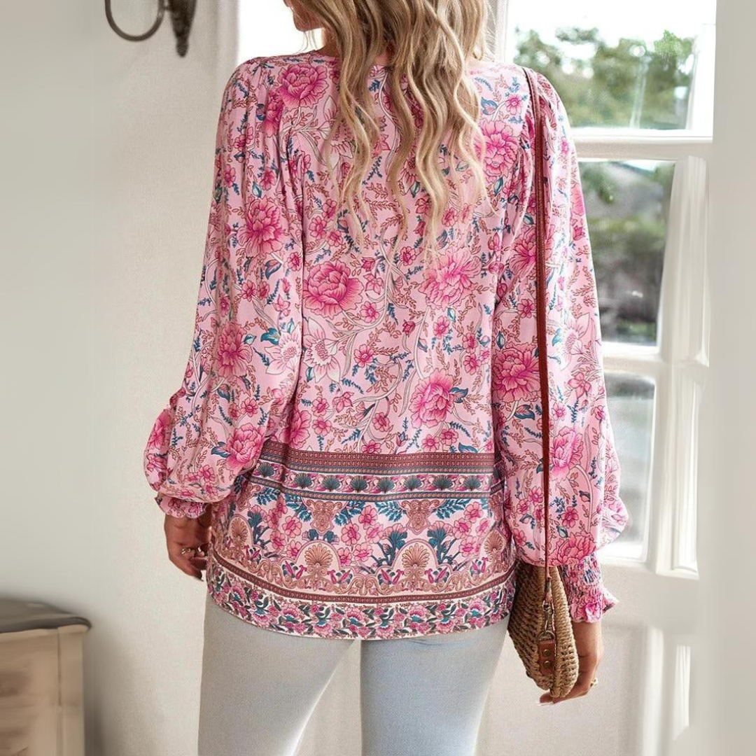 Ashley - Bohemian Chiffon Top