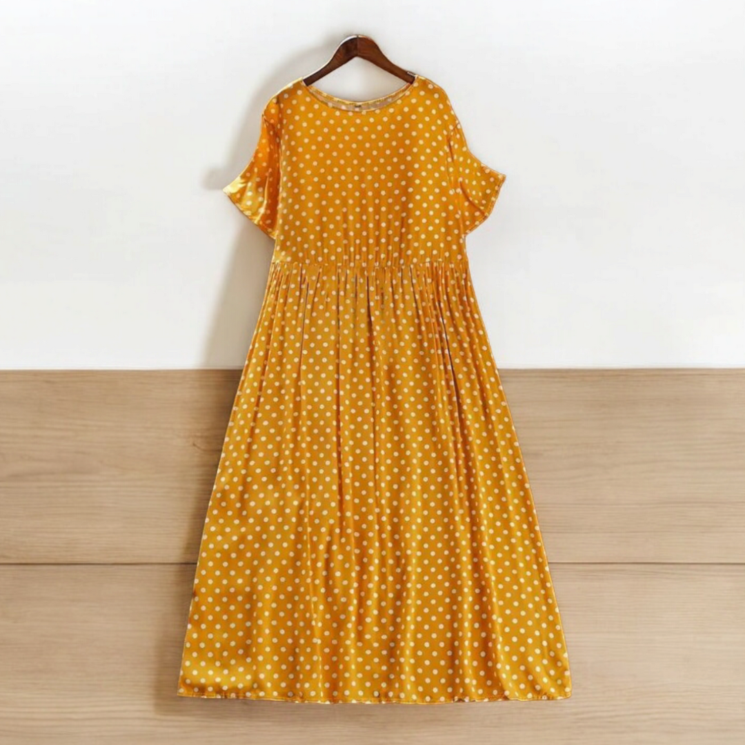 Essie - Rayon Polka dot Maxi Dress