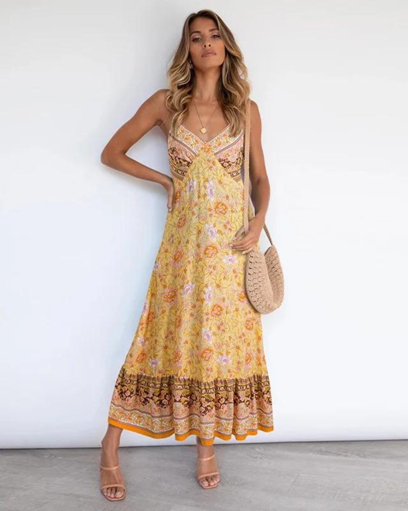 SERIME - Boho Inspired Floral Dress