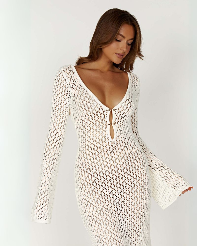 GIRA - KNITTED WHITE DRESS