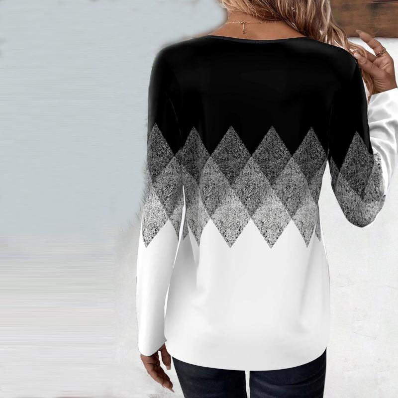 Casual Geometric Print T-Shirt