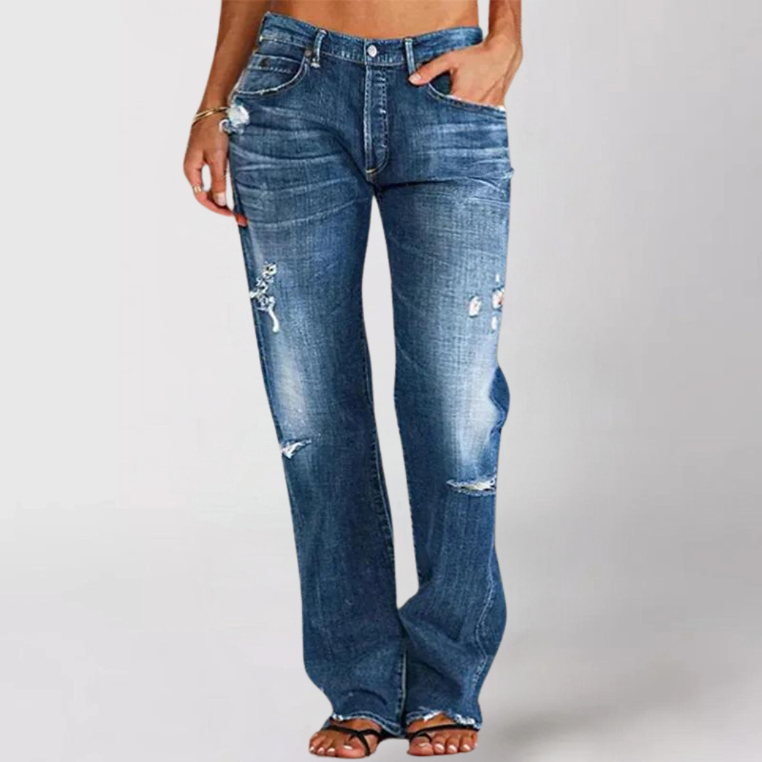 Penny - Loose wide-leg denim jeans