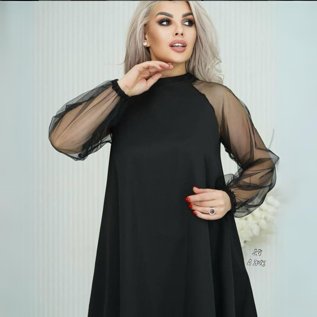 Mika A-Line Dress With Long Sleeves