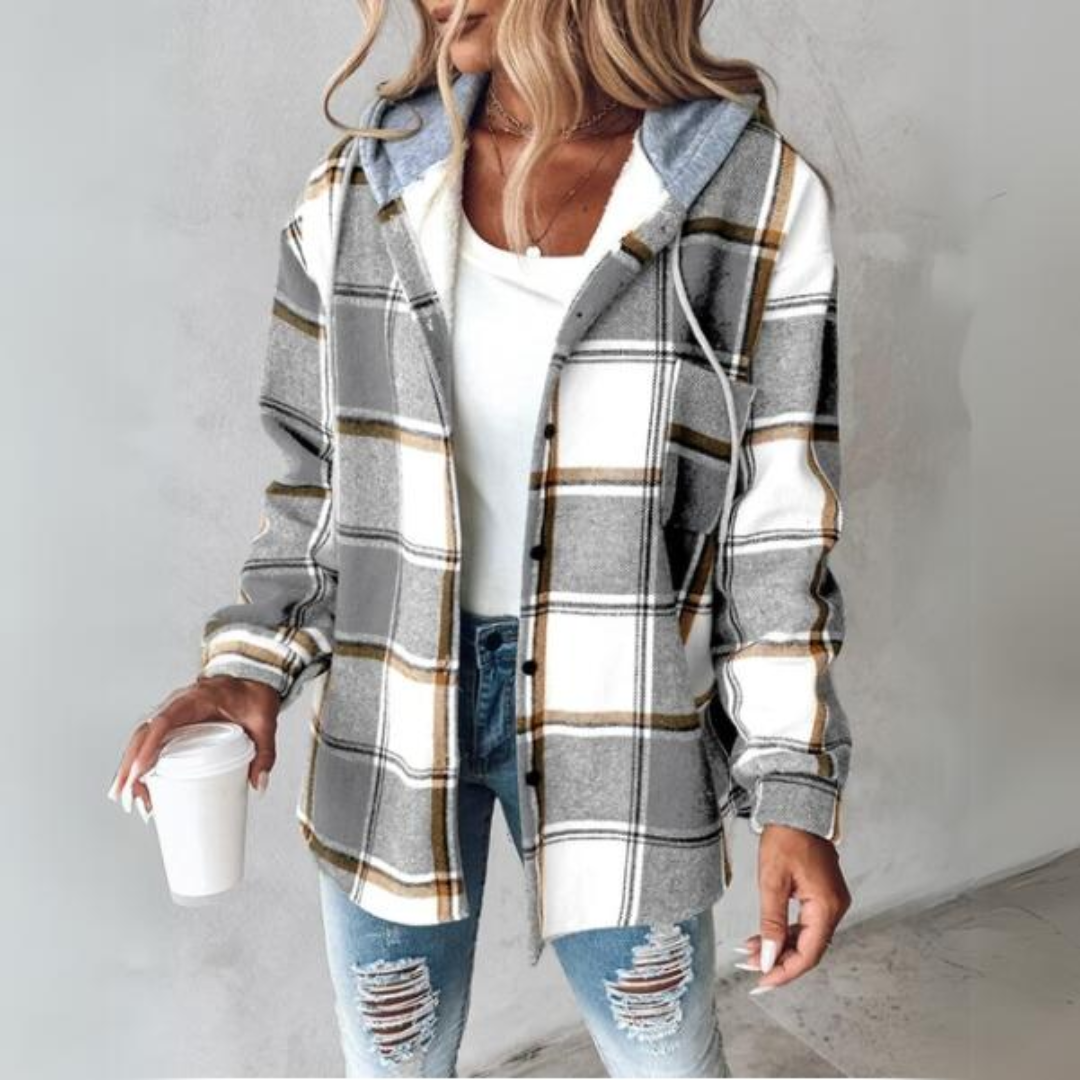 Aurora - Comfy Flannel Hoodie