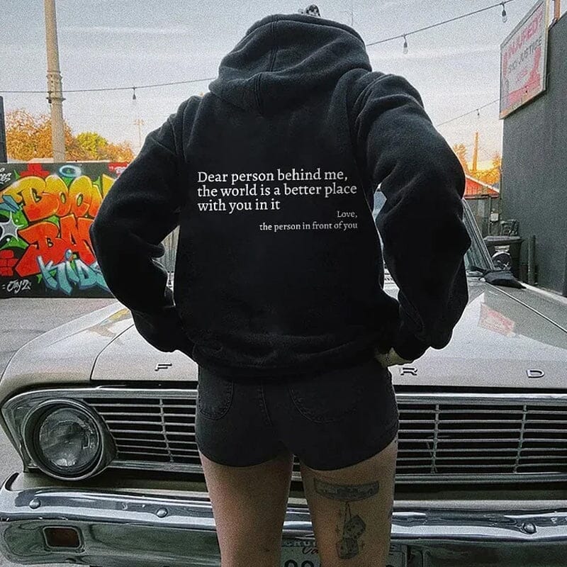 "THE WORLD IS BETTER WITH YOU" UNISEX SWEATER