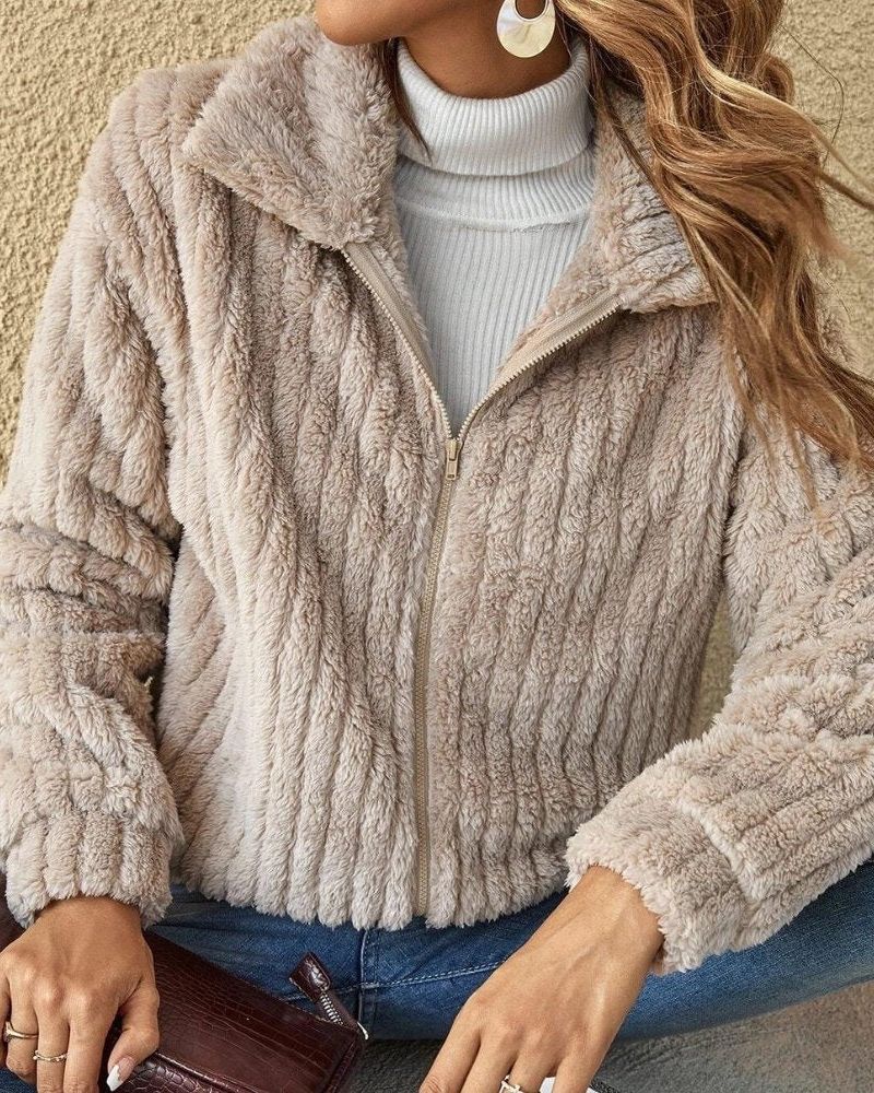 ZOWY - CASUAL PLUSH CARDIGAN