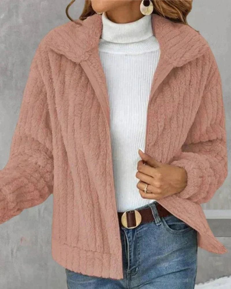 ZOWY - CASUAL PLUSH CARDIGAN