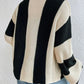 CAROLINE STRIPED BUTTON UP CARDI