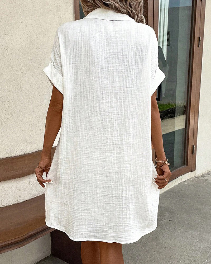 Melsie Comfortable Shirt Dress