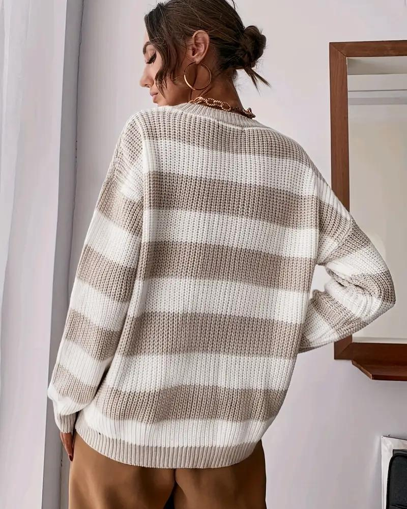 GALA - Color Block Drop Shoulder Sweater