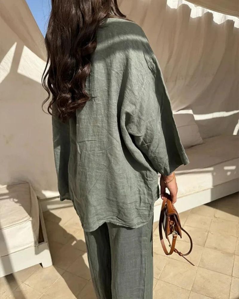 ADIRA - LINEN CO-ORD SET