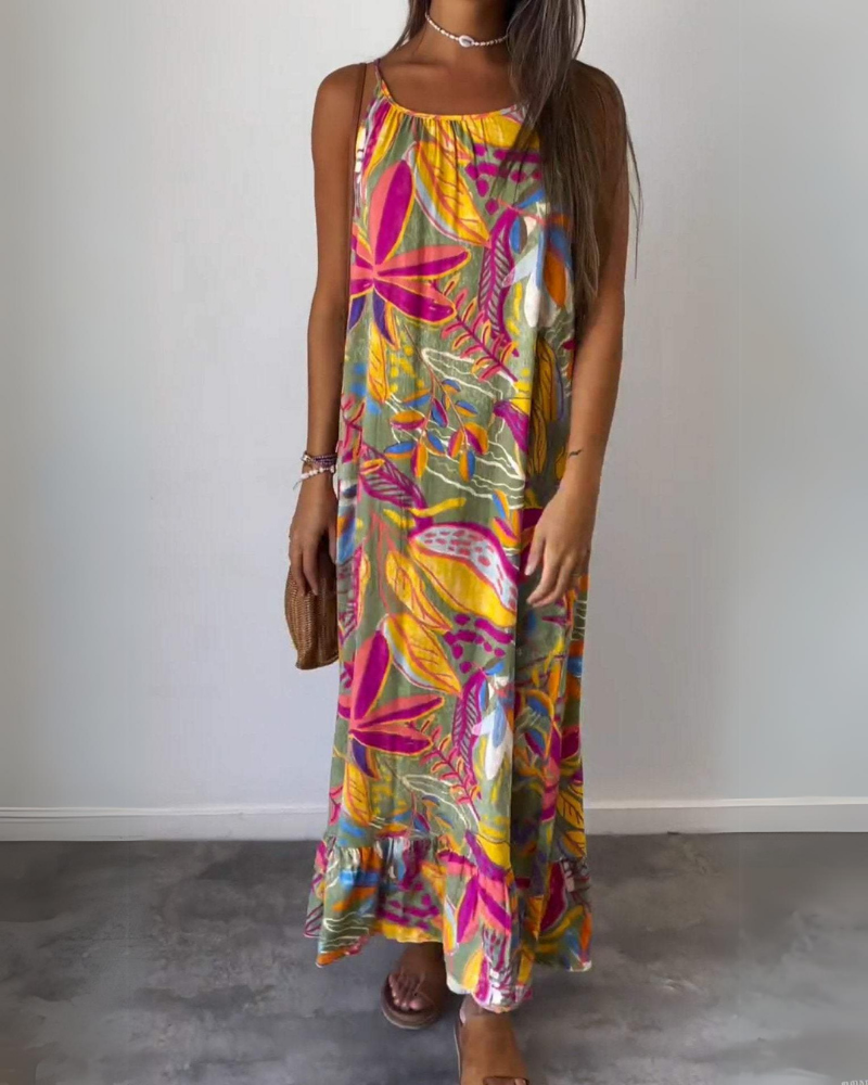 MERINA - Comfy Printed long dress