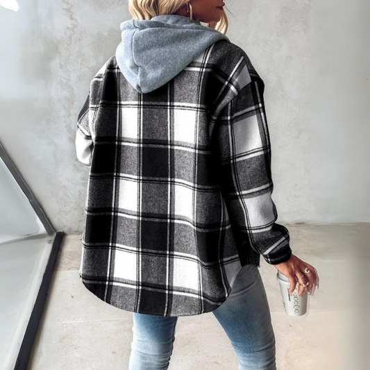 Aurora - Comfy Flannel Hoodie