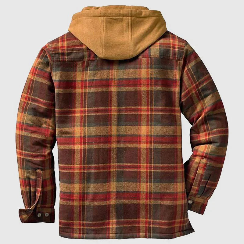 Blake - Lumberjack Insulated Flannel Jacket with Hood