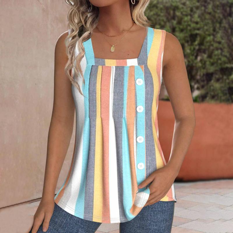 Colourful Striped Tank Top