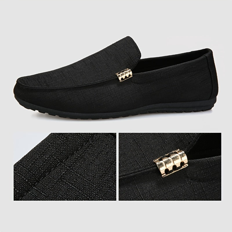 Lorenzo | Casual plain canvas loafers